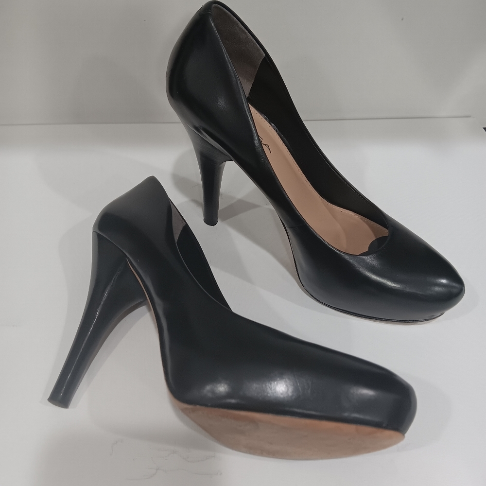 Via Spiga Black Platform Heels
